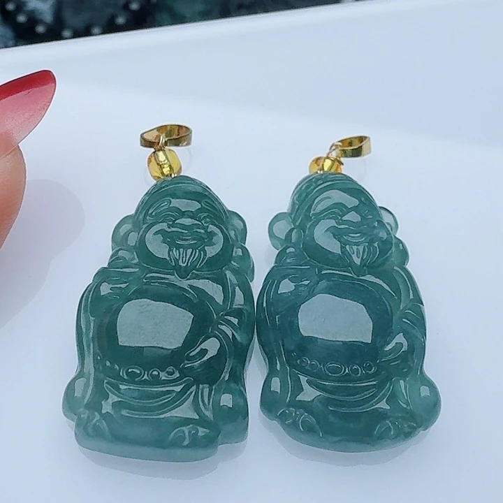 颈饰未镶嵌翡翠天然的A货翡翠多样性发其一