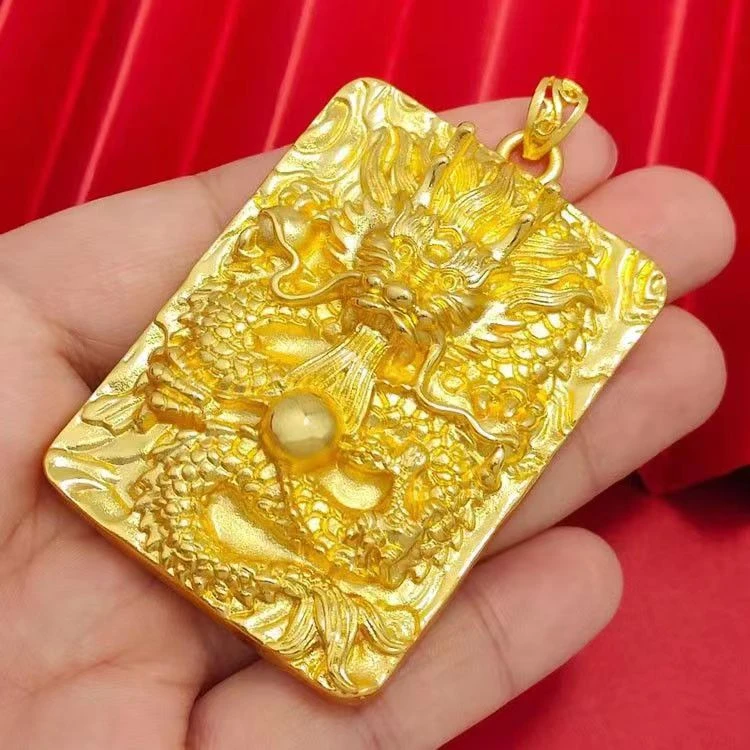 合金吊坠 龙吐珠龙牌项坠/吊坠