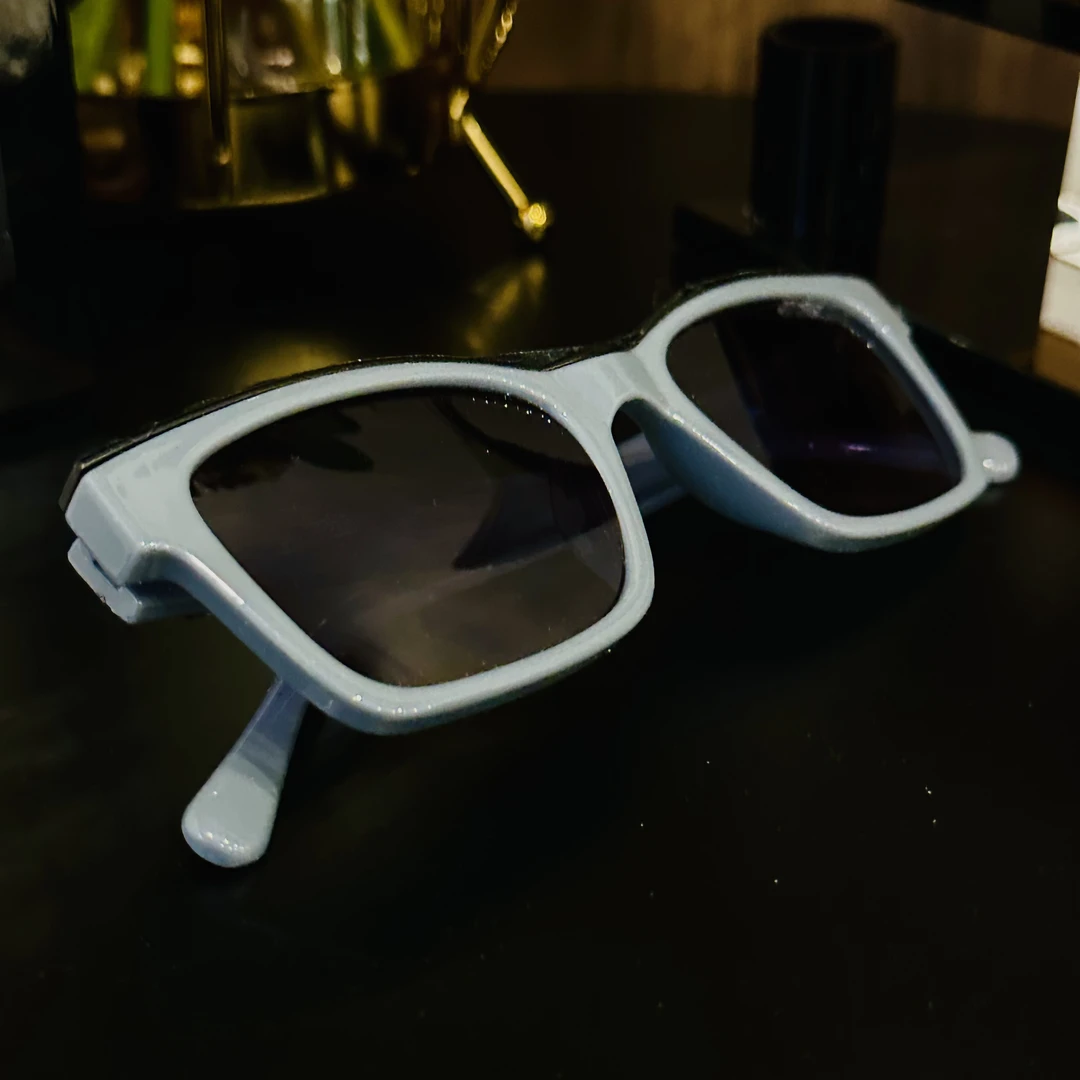 高级感气质蓝灰色字母眼镜-38282