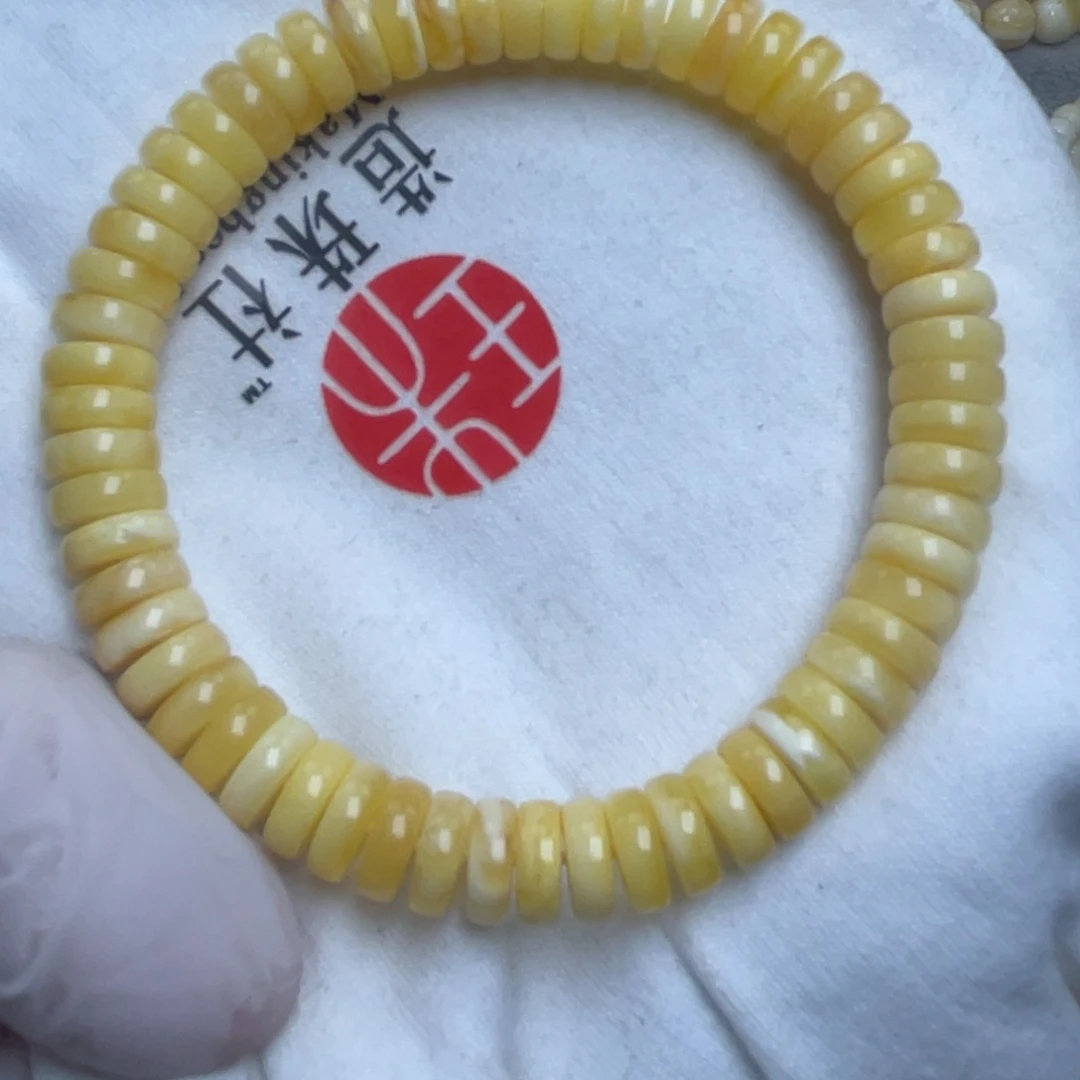 蜜蜡裸石未镶嵌9m蜜蜡手串