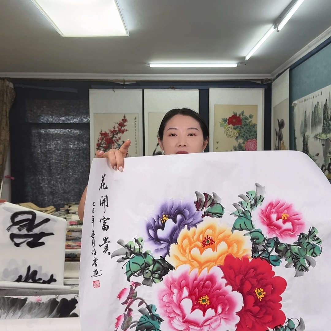 纯手绘国画作品作品