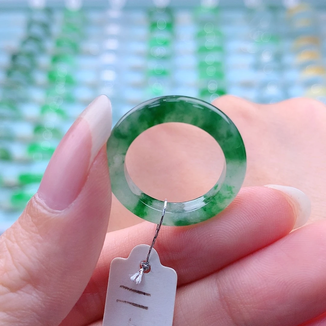 翡翠戒指未镶嵌缅甸翡翠A货