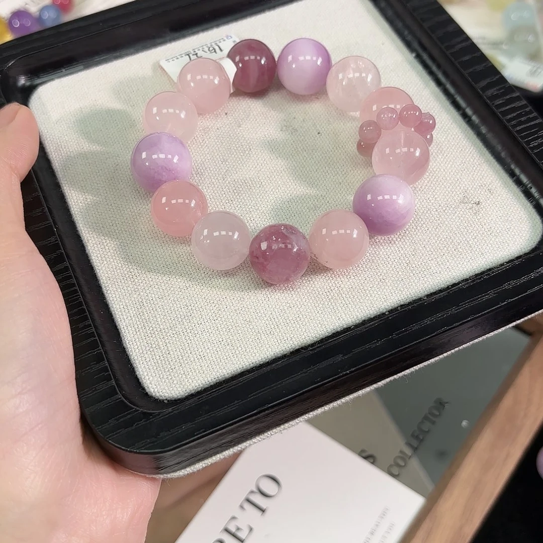 未镶嵌水晶手链紫锂辉