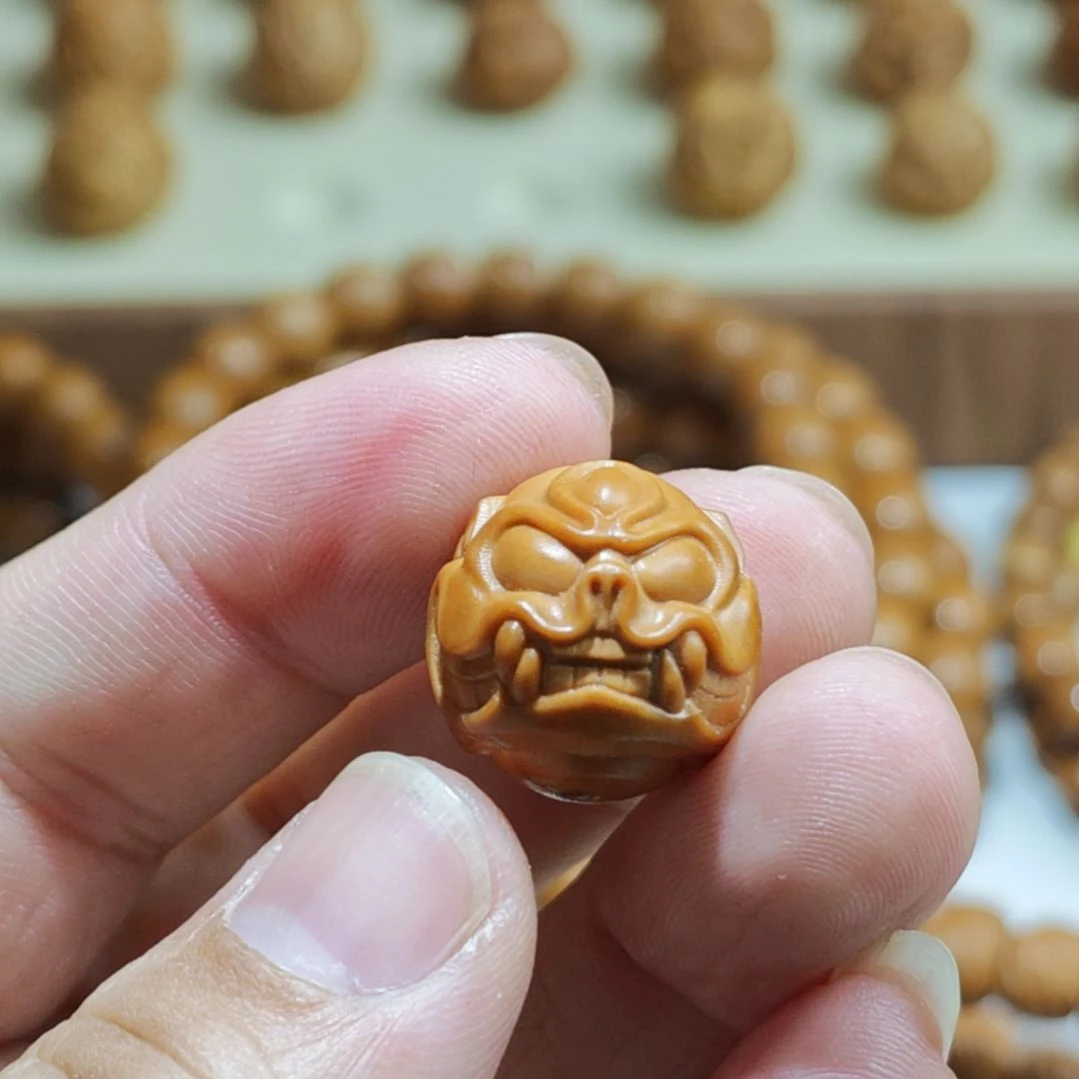 性***猫猴头核桃手串单籽一颗