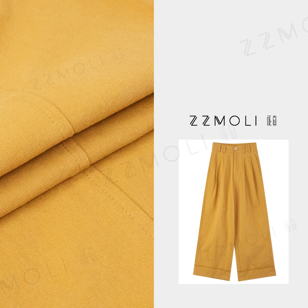 ZZMOLI“马吉拉”小个子高腰直筒裤子女显瘦窄版阔腿裤ZBK79090-1