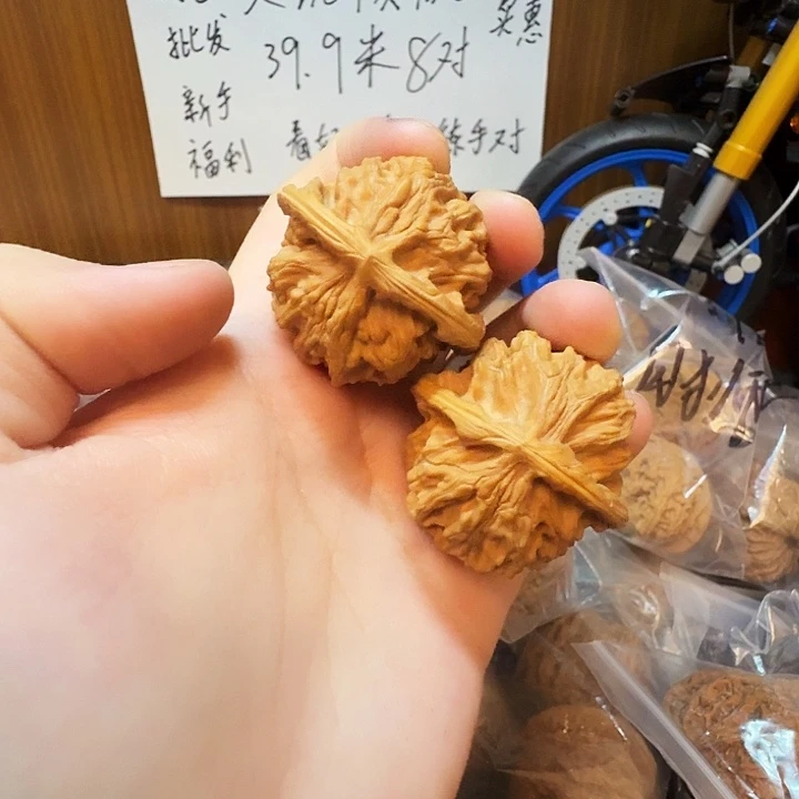 桃核吊坠38尺二爷帽天地有修