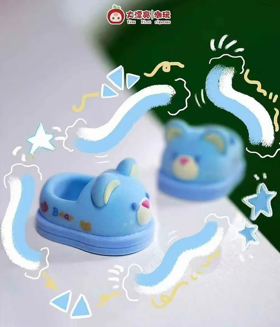 三岁娃娃可爱毛绒玩偶潮玩鞋子盲盒