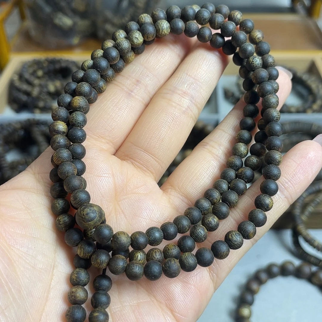 沉香沉香碎屑棋楠沉香老料多圈5mm花香韵沉水级