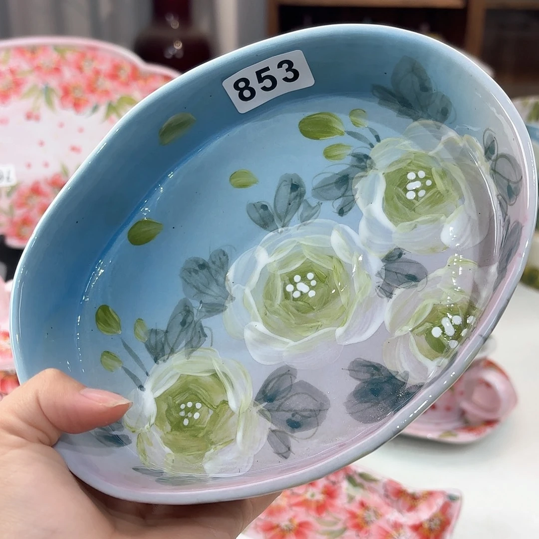 景德镇手绘高温釉下彩陶瓷茶具