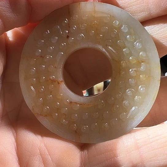 和田玉（糖玉）挂件未镶嵌钟*宇