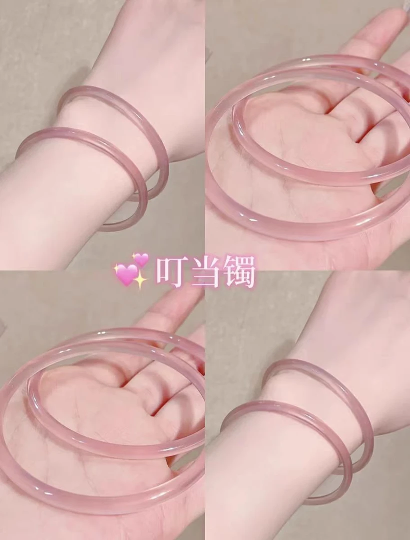 非金属玻璃手镯 十里桃花三生三世叮当镯手镯女生爆款古风闺蜜镯