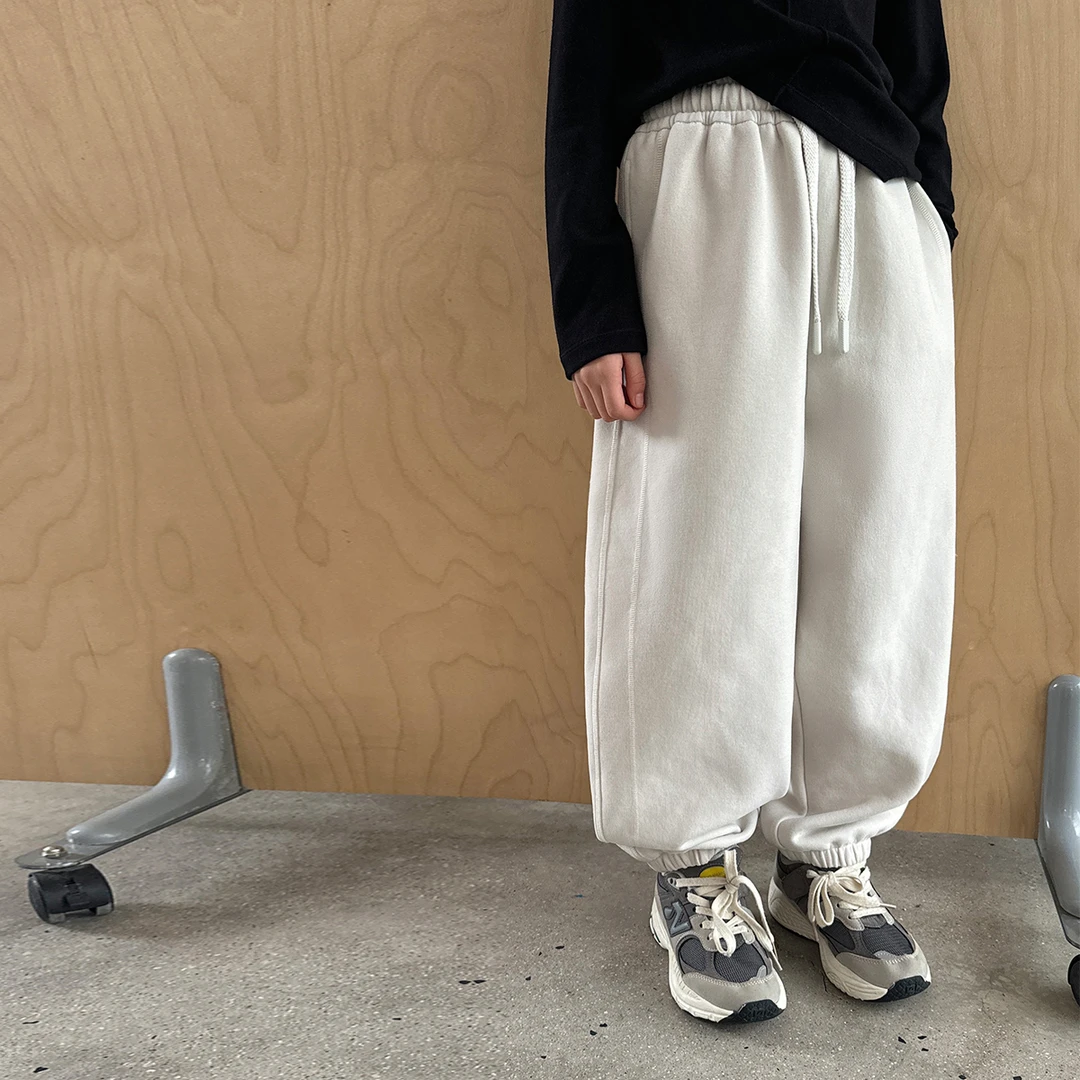 「UNO AUTUNNO」【舒适区】云卫衣女中大童休闲宽松运动束脚裤GQ1862