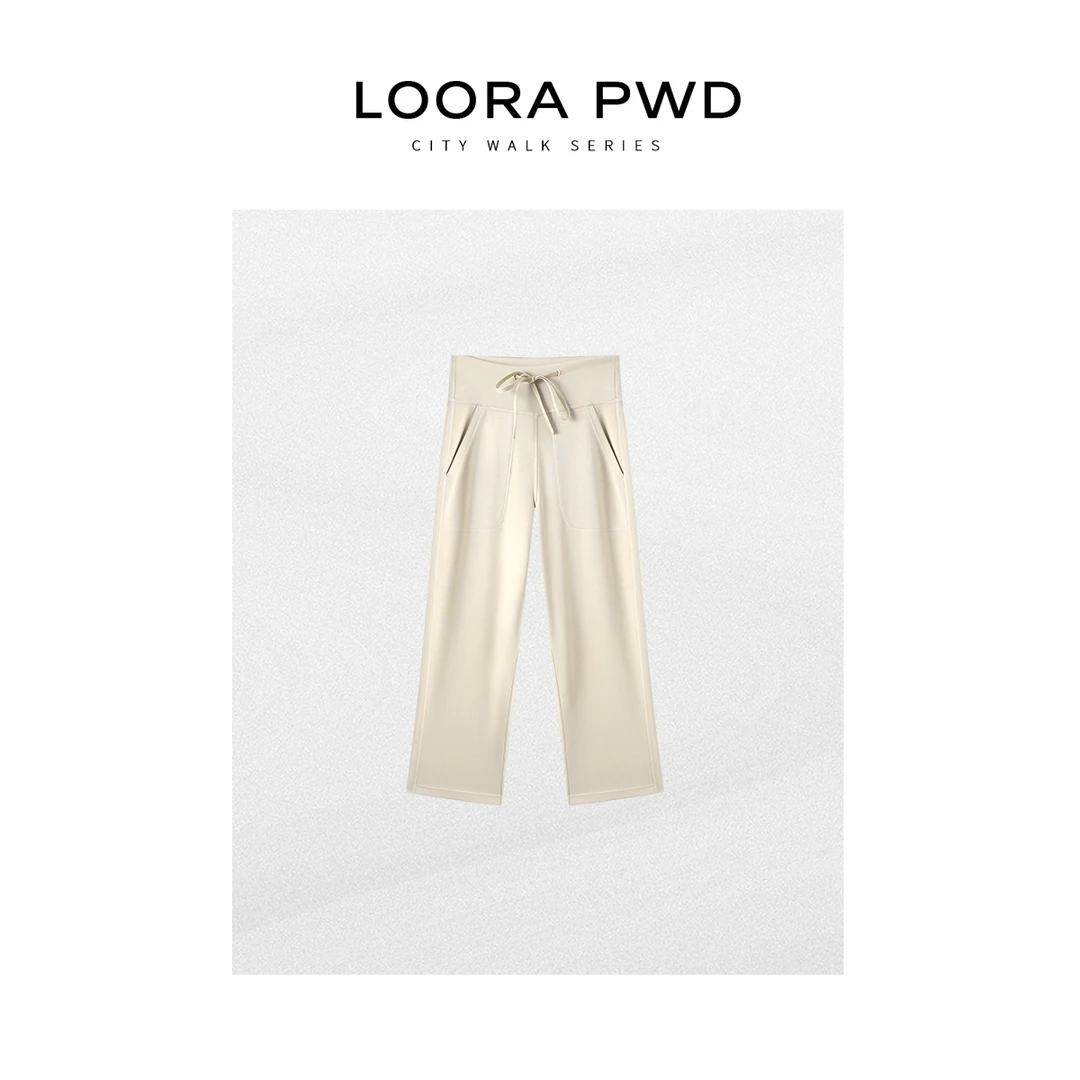LOORAPWD/罗拉密码显瘦高腰时尚百搭宽松休闲裤25CJBG0194N