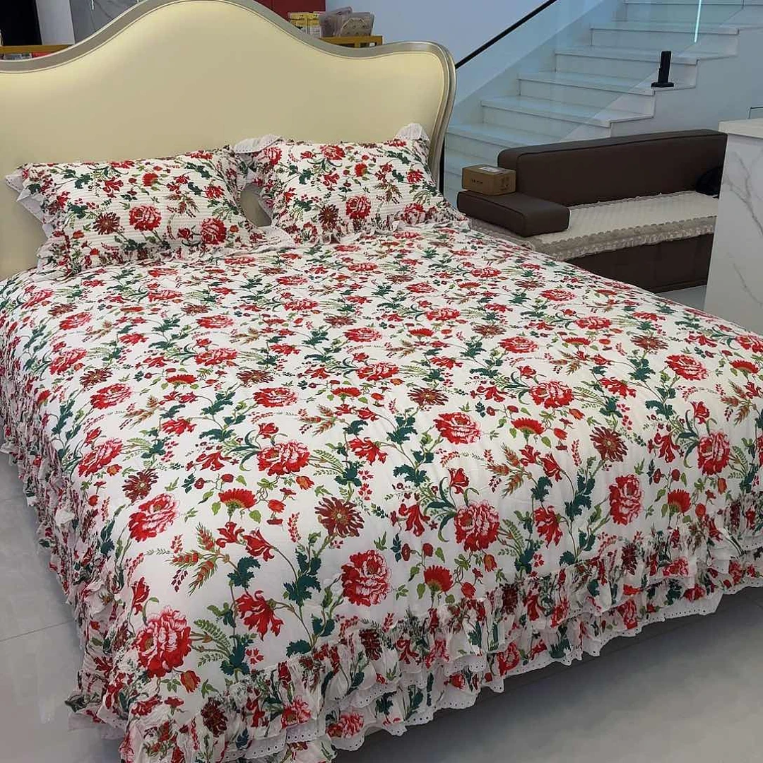 棉盛世荣华小美边四件套