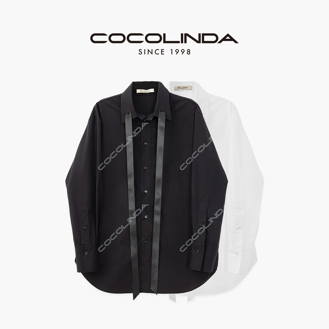 COCOLINDA | 100%棉小香风飘带衬衫K3652