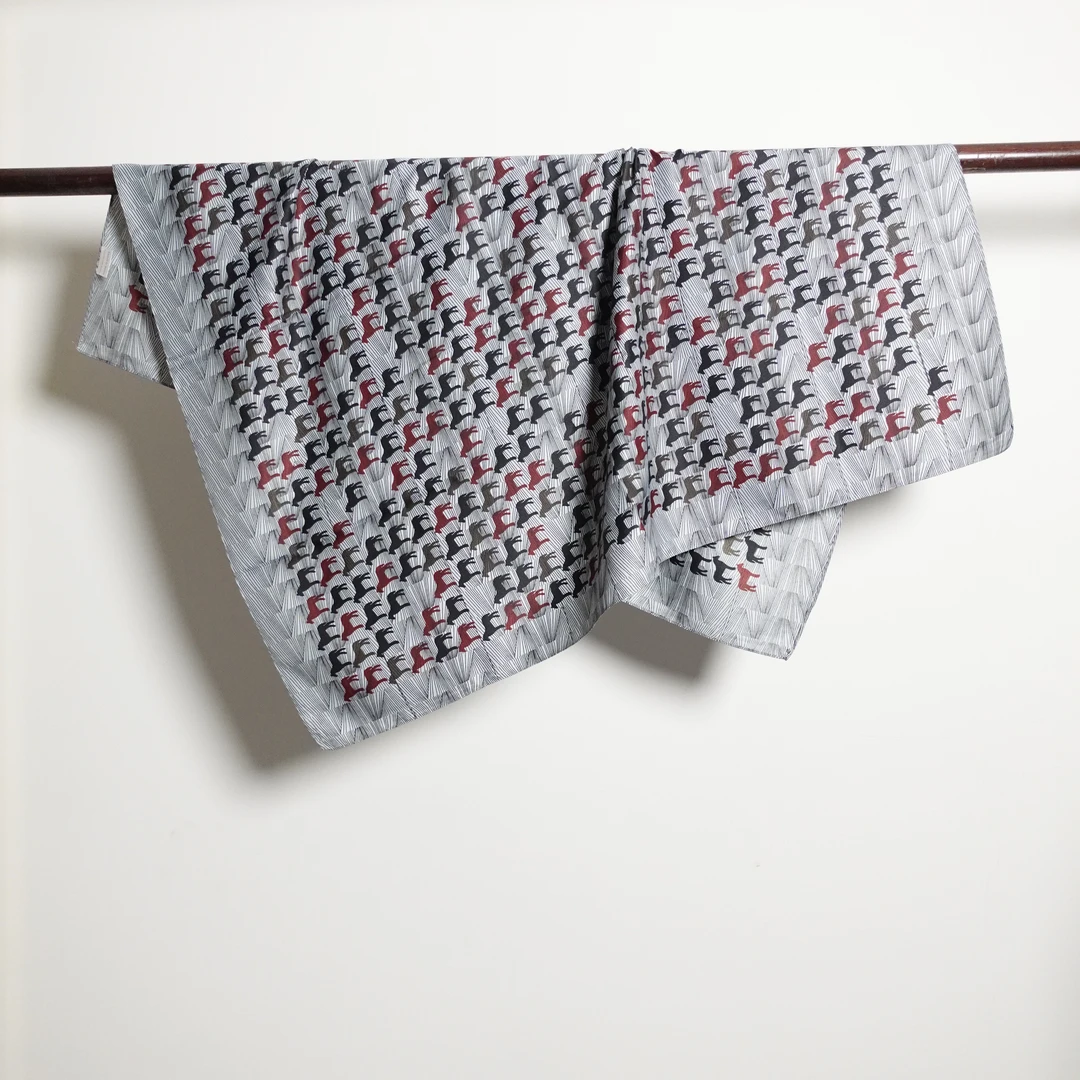 【a82】90*90精梳棉女士洋气丝巾小方巾披肩薄款高档围巾