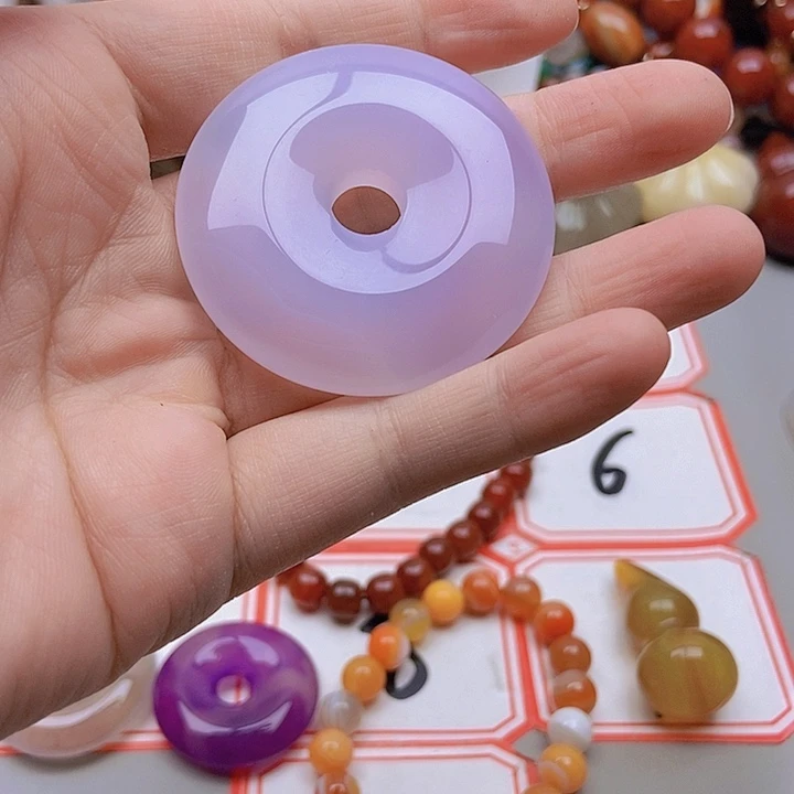 【闪购商品】未镶嵌玛瑙/玉髓珠宝半成品小*6