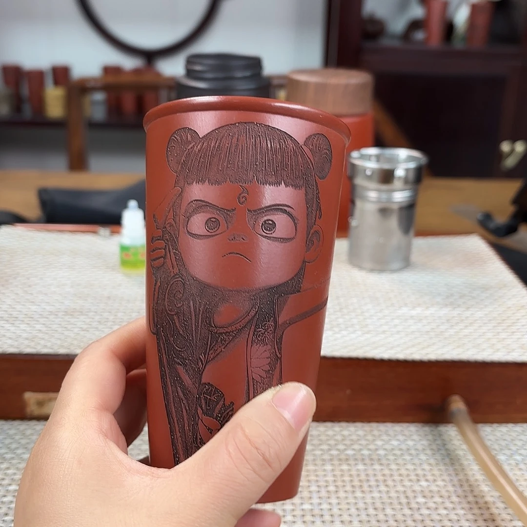 紫砂茶杯宜兴紫砂杯