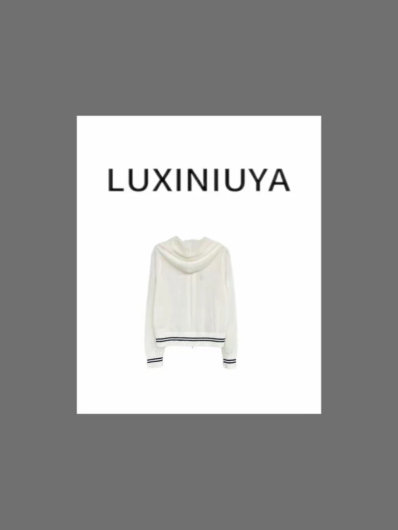 【LUXINIUYA】早春设计宽松休闲彩色刺绣长袖外套#CX3050