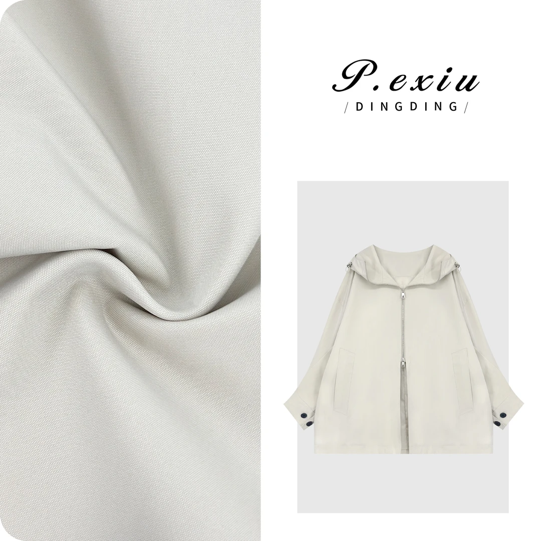 【首尔街头】立体剪裁半拉链连帽廓形冲锋衣外套M8956