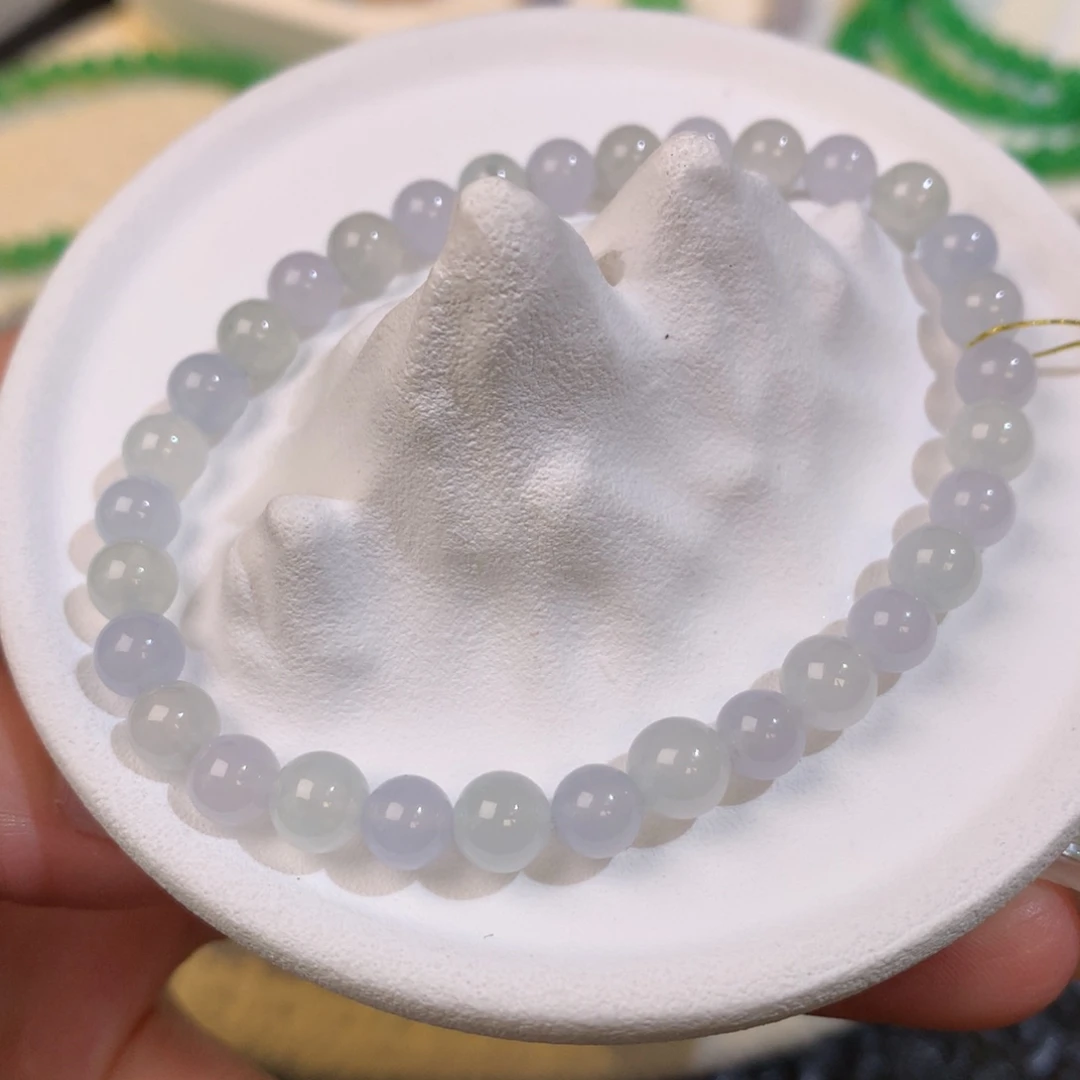 翡翠散珠冰胶清浅玛卡龙色调 5mm