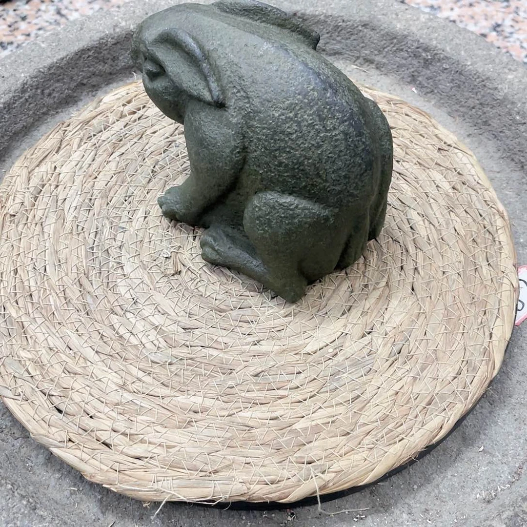 张***青石兔子摆件很漂亮