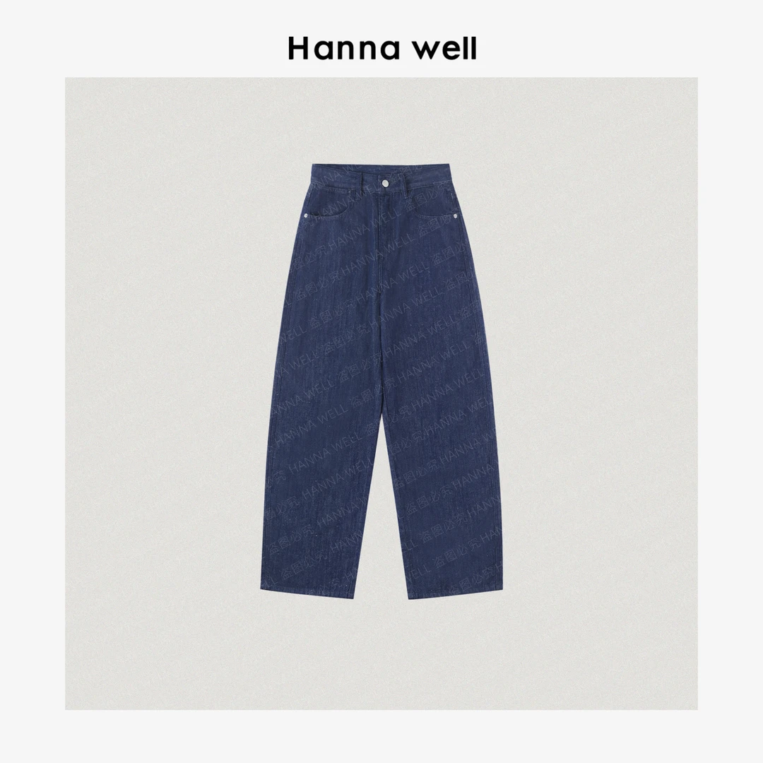 妞姐自制“汉麻蓝牛”口碑好裤型！巨显瘦超软薄松弛牛仔 KZ5B6310.