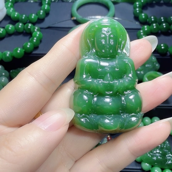 和田玉（碧玉）未镶嵌颈饰