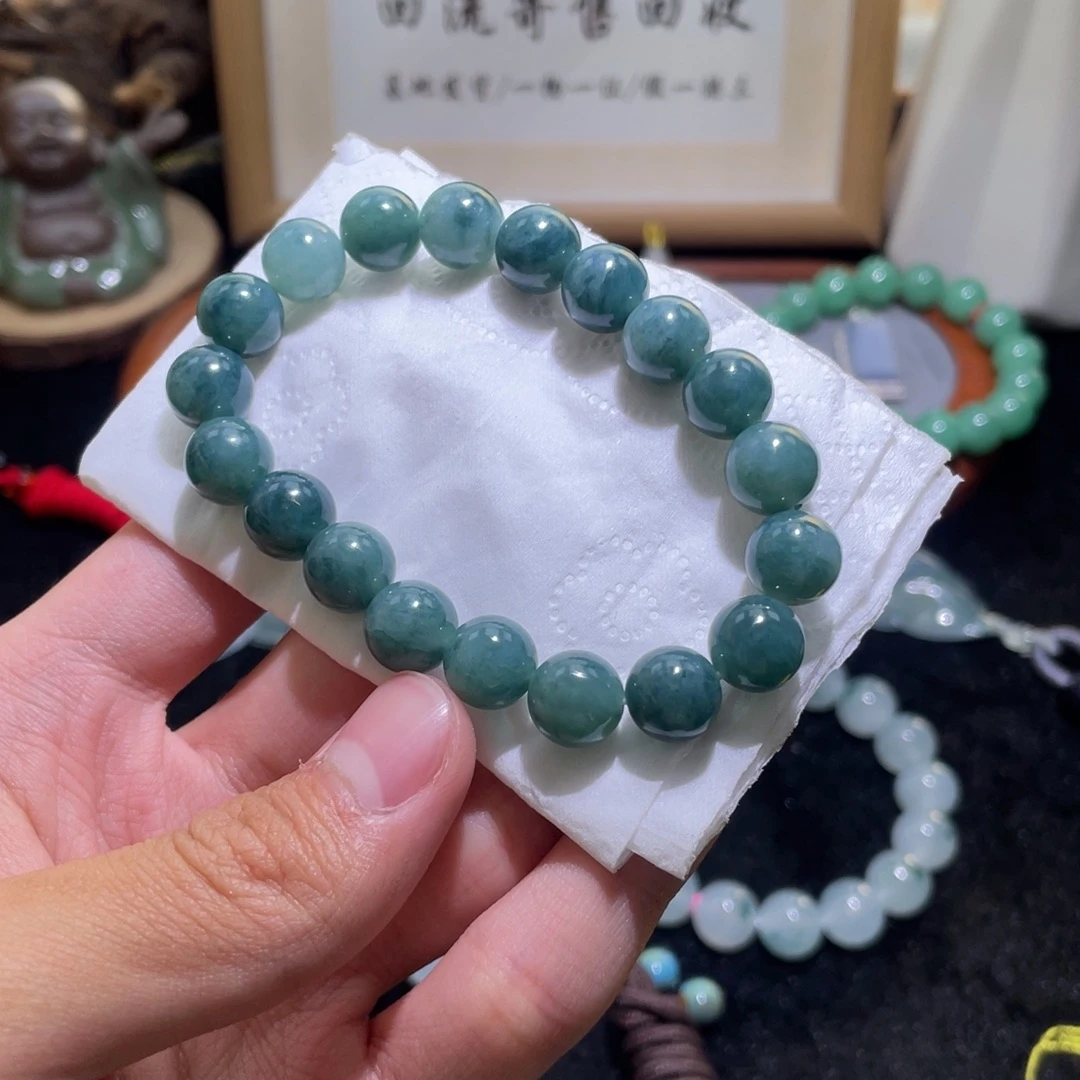 未镶嵌定制翡翠手串12