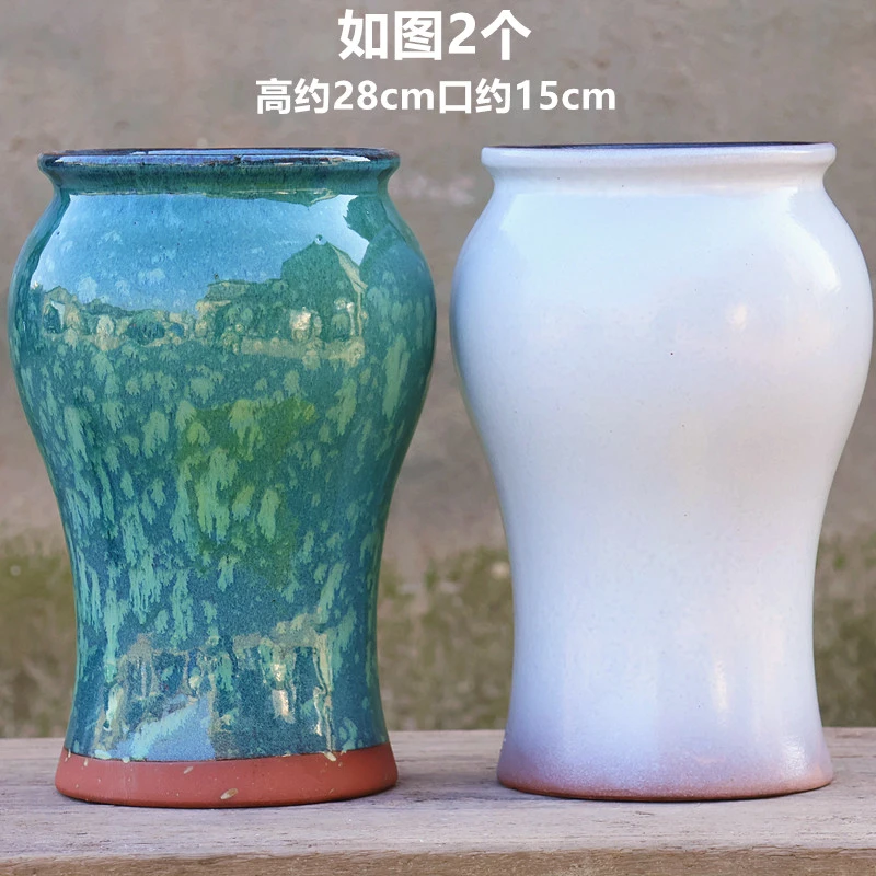 大号多肉悬崖老桩阳台家用创意鱼尾罐特花盆陶瓷室内外装饰陶土盆