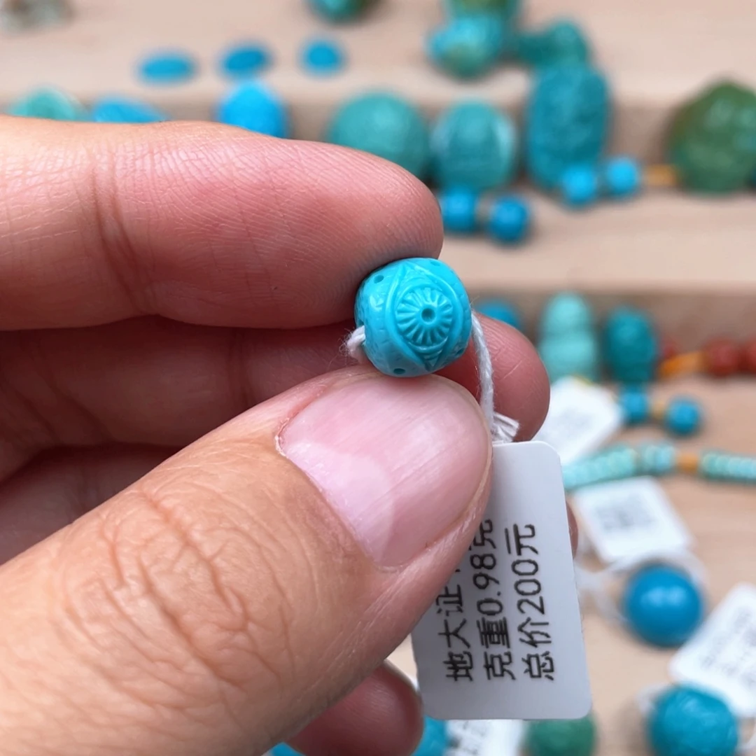 绿松石未镶嵌颈饰9.2*8.5mm
