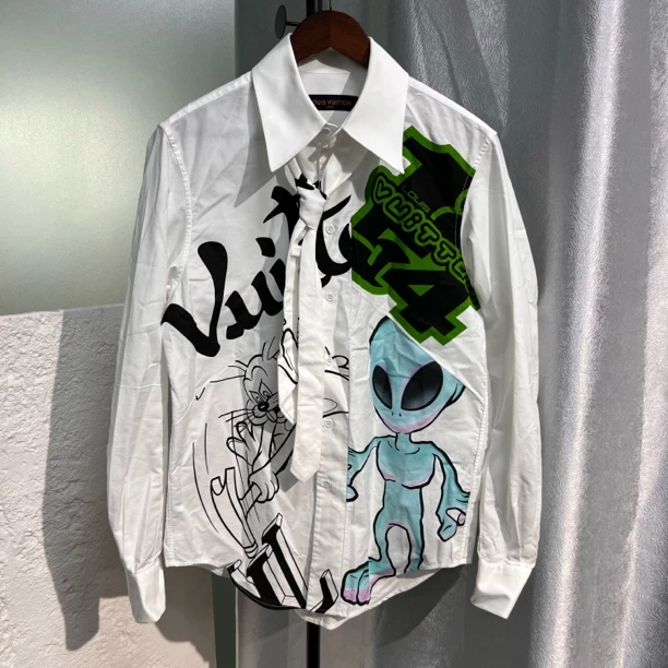99新 LouisVuitton/路易威登 99新Lv外星人衬衫 尺码：S