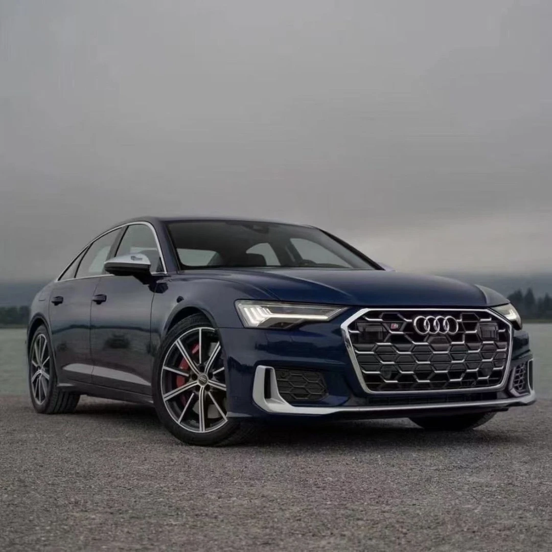 奥迪A6L改装25款S6中网雾灯框19-201234运动前脸外观装饰专用包围