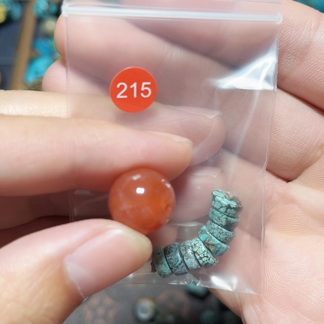今***吗玛瑙/玉髓未镶嵌圆珠桶珠老型手串！！