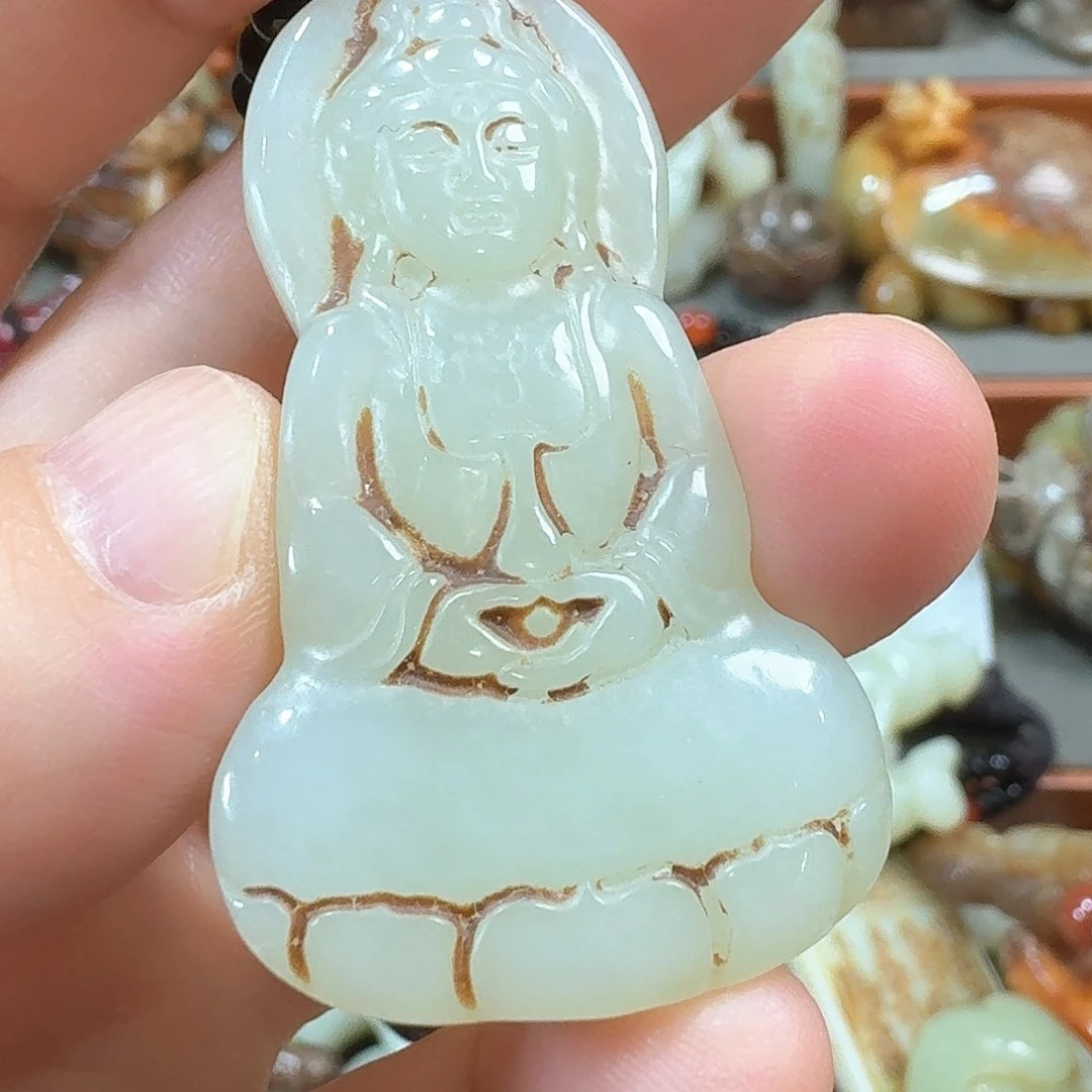 和田玉未镶嵌挂件