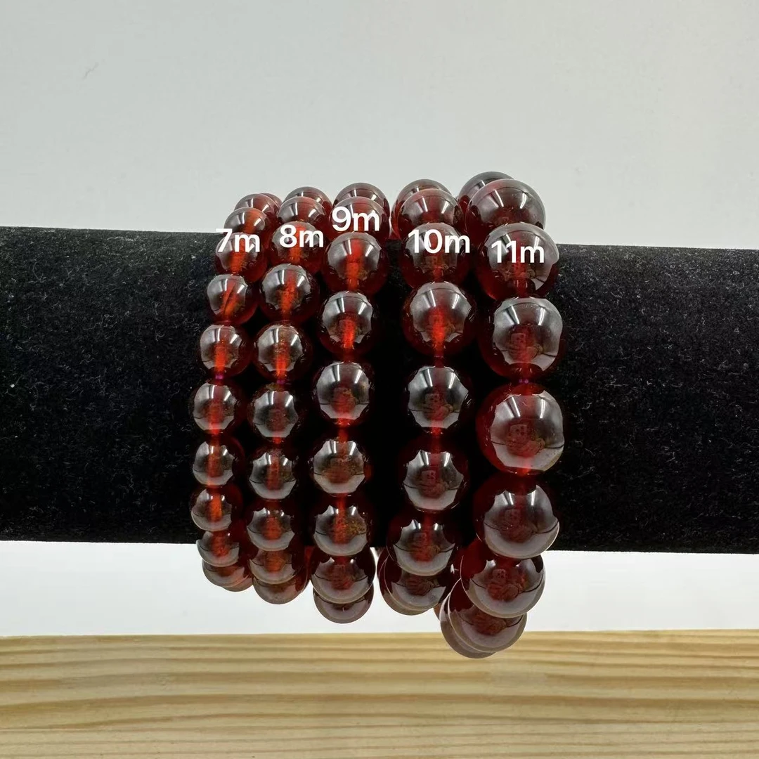 [云上苏苏] Z308 橙红石榴石手串 多样性发其一