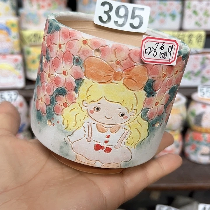 红陶手工多肉植物花盆