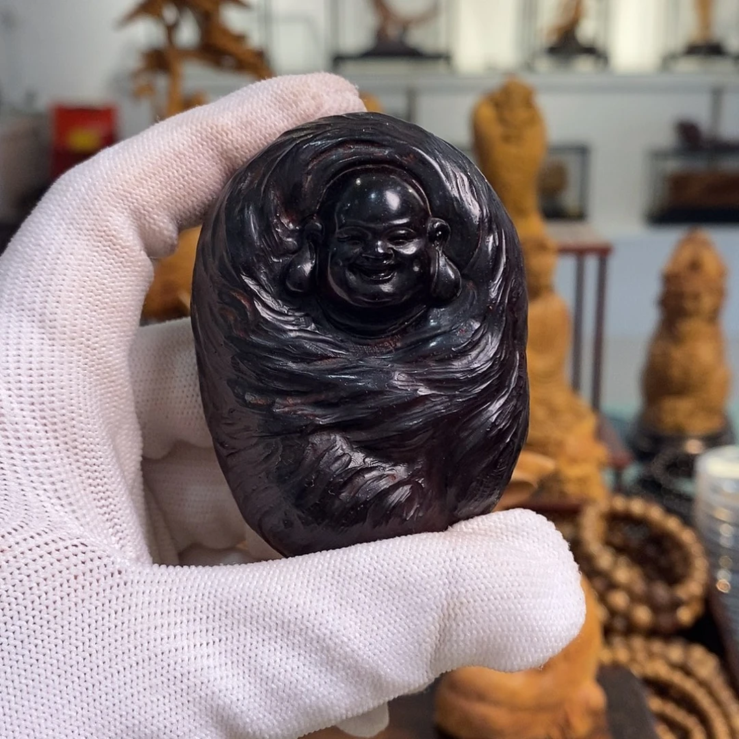 木质类印度小叶弥勒佛