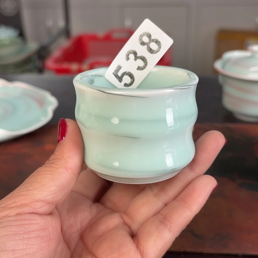 龙泉云间青瓷小米茶器