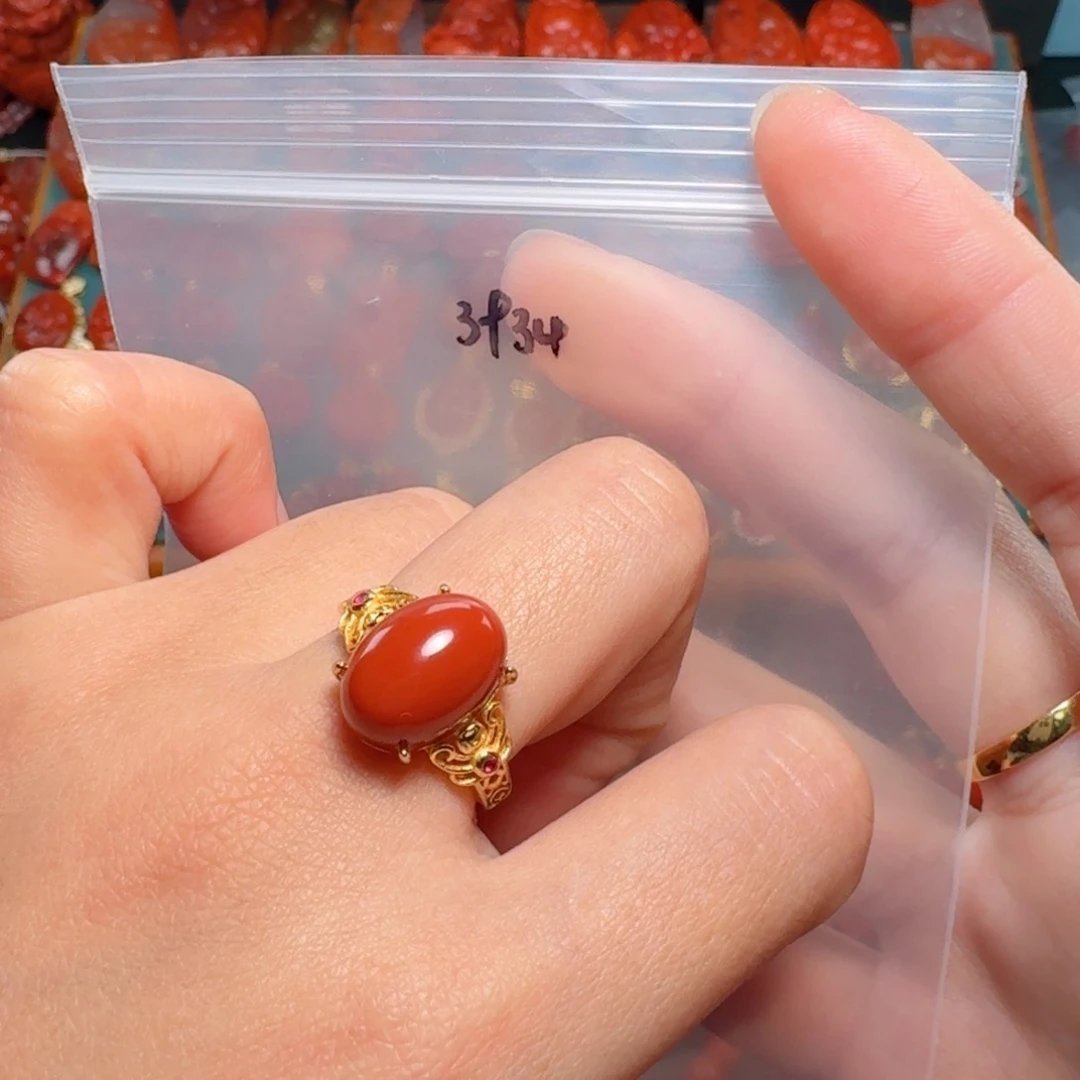 南红玛瑙南红银S925镶嵌