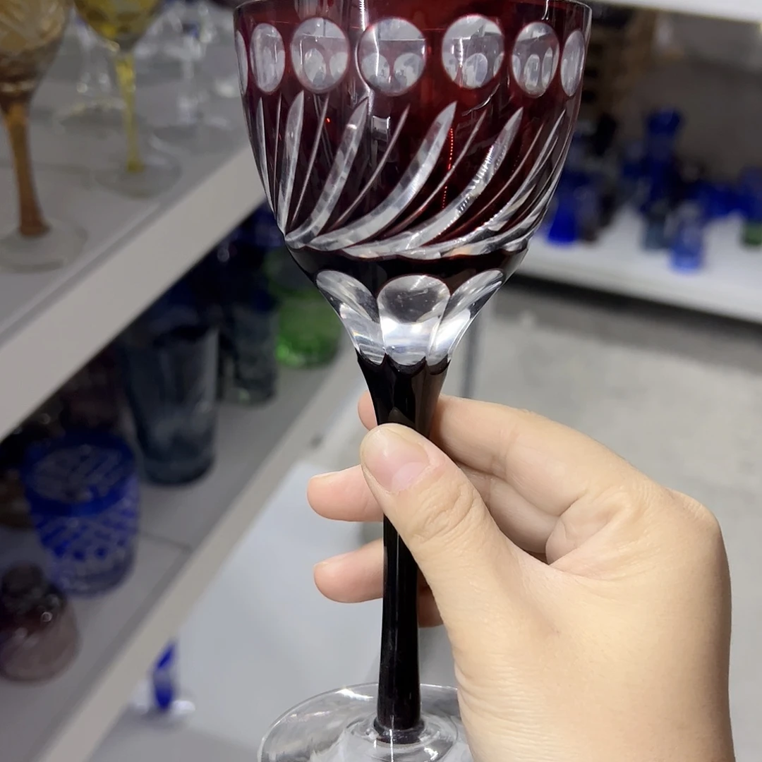 平底款水晶玻璃微瑕一个