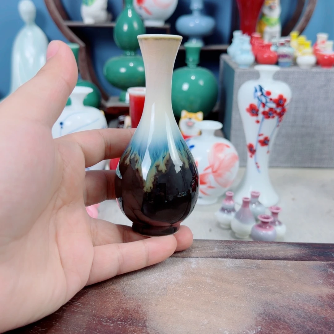 陶瓷手工小花器摆件