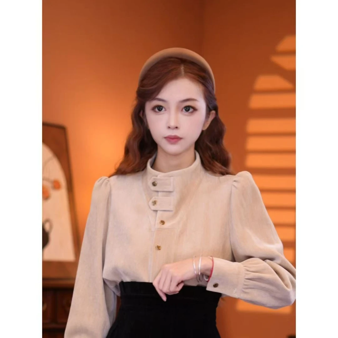 乐乐【觅秋】2025秋冬款气质大气上衣01307