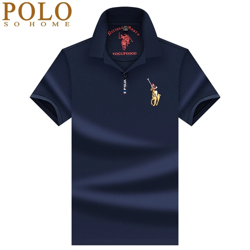 美国保罗POLO衫男短袖夏季纯棉T恤男高端小马标刺绣半袖休闲有领T