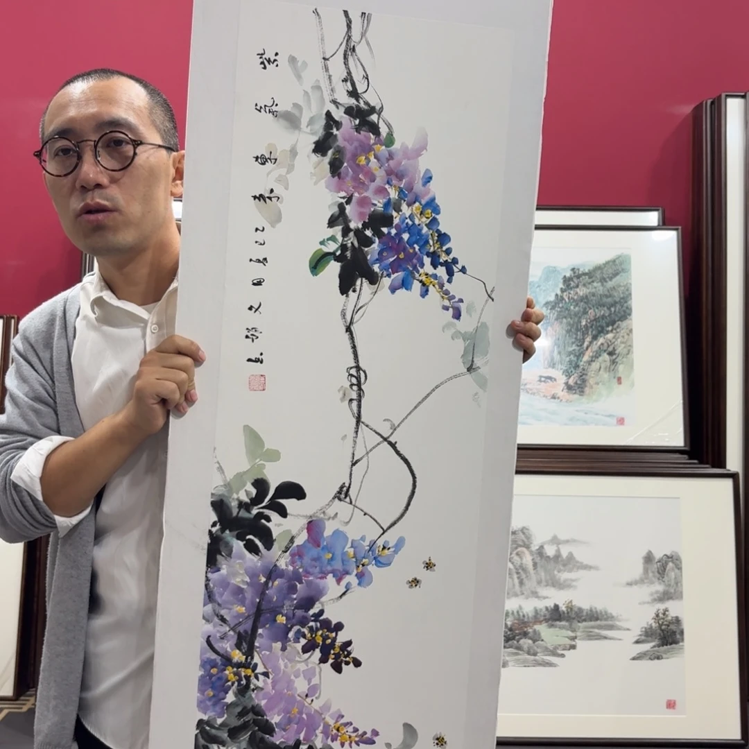 国画手绘作品45/160尺寸