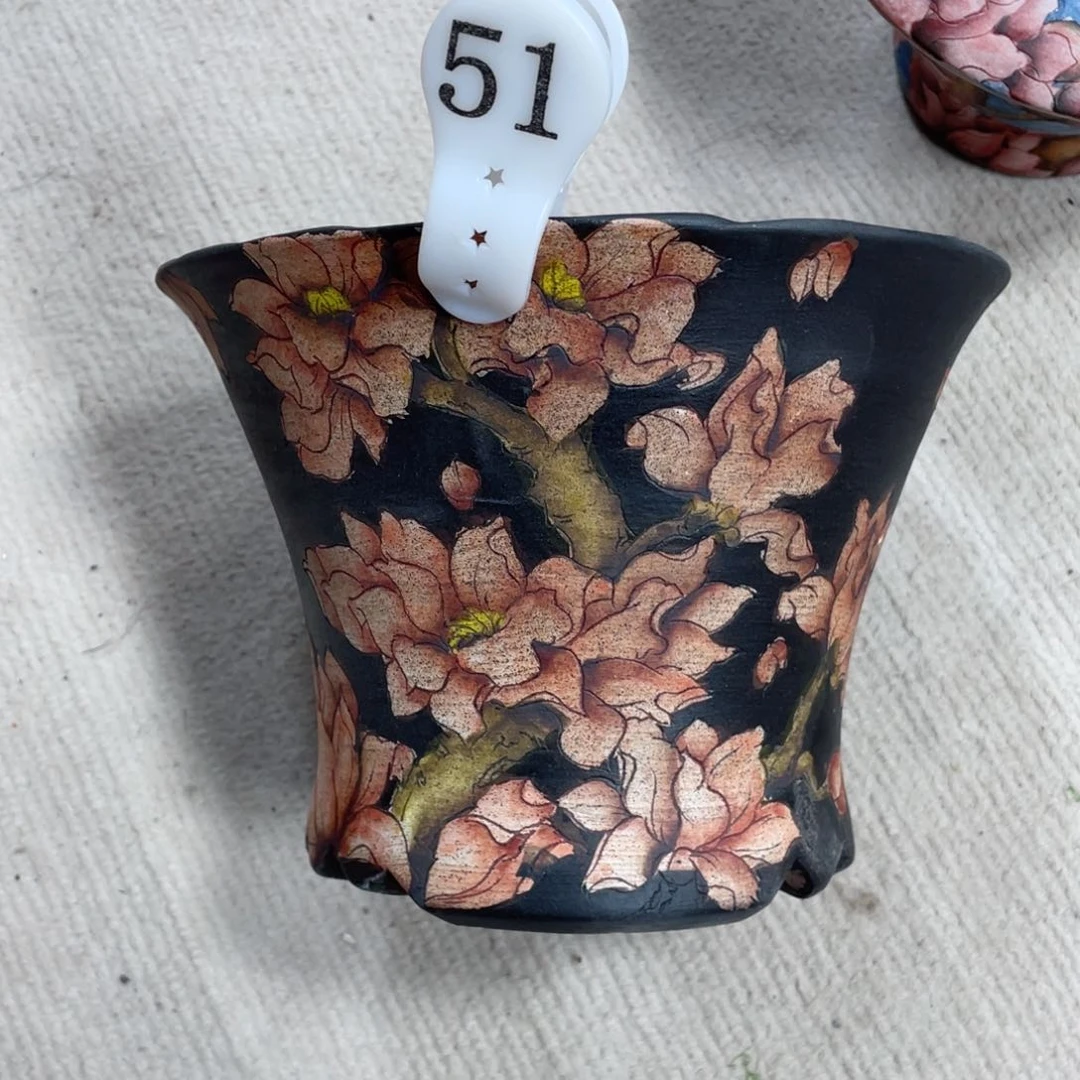 紫砂花盆小***°陶瓷多肉花盆瑕疵