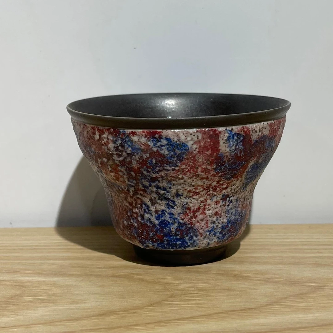 喜嘉茶器手工柴烧原矿葫芦杯家用陶瓷茶杯茶盏