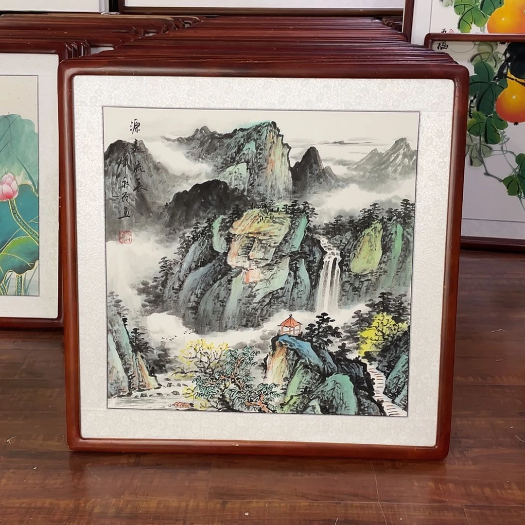 国画带框尺寸63*63厘米