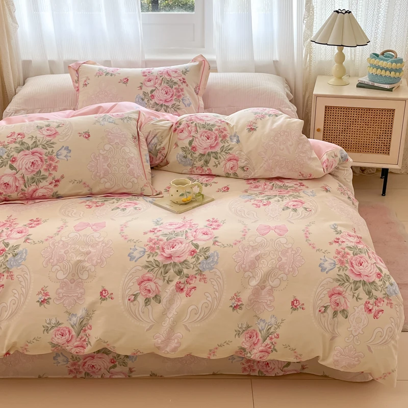 【单被套】升级款60支全棉纯棉斜纹单人学生床上用品小清新