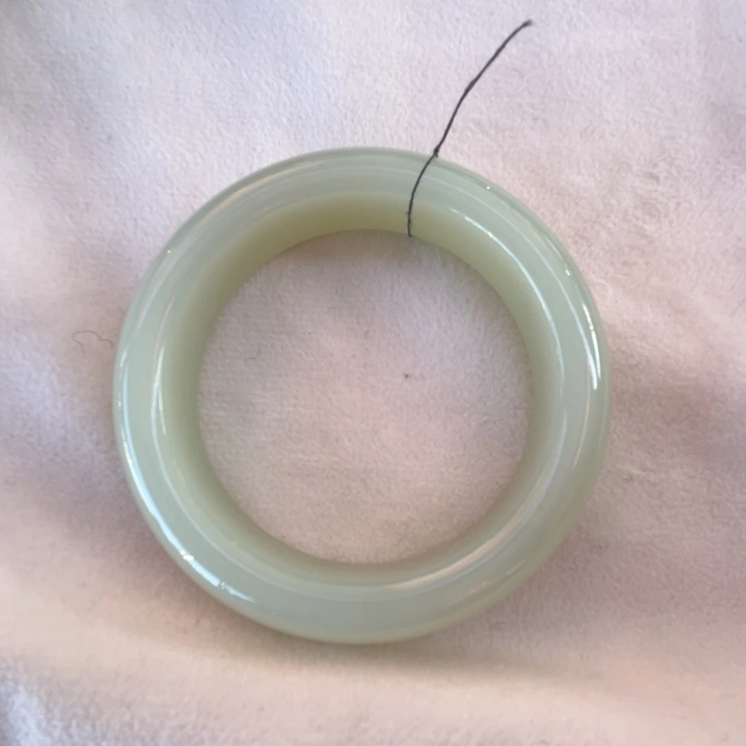 未镶嵌手镯和田玉（糖玉）虾**饨